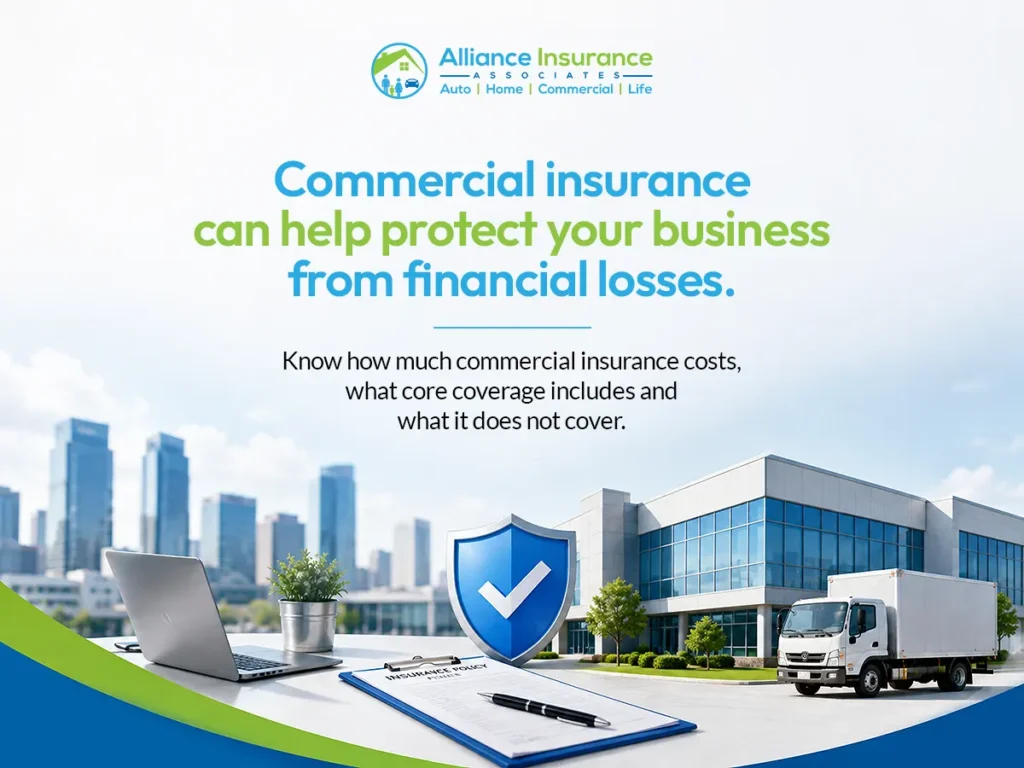 Commercial insurance can help protect your business from financial losses.
